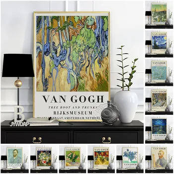 Vincent Van Gogh Museum Výstava, Plagát, Hviezdna Noc Olejomaľba, Mandľové Kvety Tlačí, Historických Van Gogh Na Stenu Obrázok