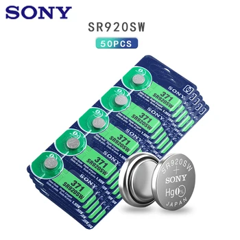 50pcs Sony 45mAh 1.55 V AG6 371 SR920SW LR920 171 370 L921 LR69 SR920 gombíkové Batérie Pre Hodinky, Hračky Diaľkové Bunky Mince Batérie