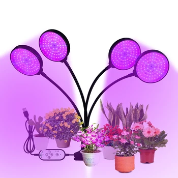 LED Rásť Svetlo USB Klip Phyto Lampy celé Spektrum Záhradníckych Phytolamp S Ovládanie pre Indoor Pestovanie Rastlín Kvitnúcich