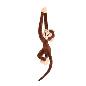 65 CM Roztomilý Dlho Ozbrojených Opice Tvarované Plyšové Hračky Opice Dlhé Rameno Chvost Mäkké Plyšové Visí Bábiky Hračky Domova Závesy Záves