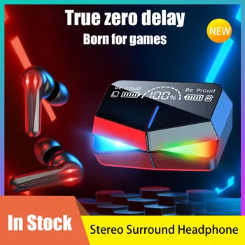 2021 TWS Bluetooth Slúchadlá RGB LED Svetlo Bezdrôtové Slúchadlá Športové Bezdrôtové Slúchadlá 9D Stereo Surround Herné Slúchadlá