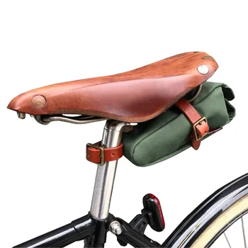 Tourbon Ročník Bike Sedlo Taška Požičovňa Seatbag Sídlo Chvost Prípade Waxwear Plátno Telefón Puzdro Cyklistické Príslušenstvo Vodu Odpudzujúce