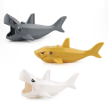 Zvieratá Bloky Shark Údaje Stavebné Bloky, Hračky Pre Deti, Montáž Hračky pre Deti, Darčeky DIY Montáž Vloženie Zvieratá Model