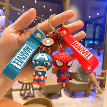 Disney, Marvel Legendy Avengers Cartoon Iron Man Tvorivé Prívesok Na Školské Tašky Auto Keychain Taška Prívesok Spiderman Keyring