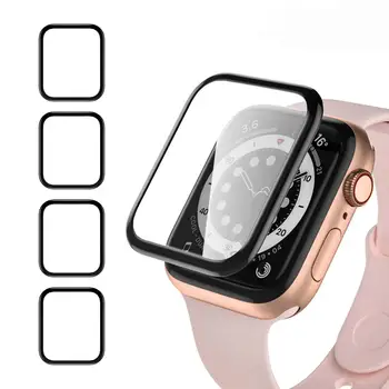 Mäkké Sklo Pre Apple Hodinky 6 5 4 se 44 mm 40 mm iWatch series 3 42mm 38mm 9D HD (Nie je Tvrdené) Film Apple hodinky Screen Protector
