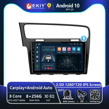 EKIY T8 AI Hlas 2 din Android Auto Pre VW Volkswagen Golf 7 2013 - 2017 autorádia Carplay 4G Auto Multimédiá GPS 2din autoradio