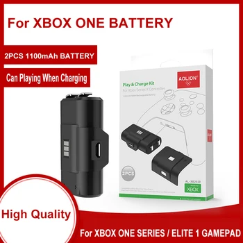 1100mAh 2ks Xbox Jednu Výmenu Batérie + USB Nabíjačka pre Xbox Jeden / Xbox Jeden S/Xbox One X/Xbox Série X/S Elite Gamepads