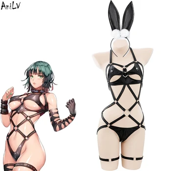 AniLV 2022 Nové Anime Dievča Kožený Remienok Unifrom Ženy Bunny Pyžamo Oblečenie Cosplay Kostýmy