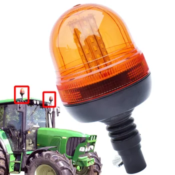 Truck Strechy Strobe Svetlo 12V 24V Výstražné Svetlo Traktor Rotujúce Svetlo Blikajúce Núdzové LED prípojného vozidla Svetelný Maják Lampa 60LED