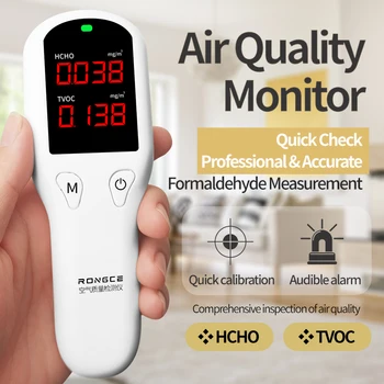 Multifunkčné 2 in1 Digitálne Vzduchu Tester TVOC HCHO Detektor Kvality Ovzdušia Monitor pre Domáce Dekorácie Použitie