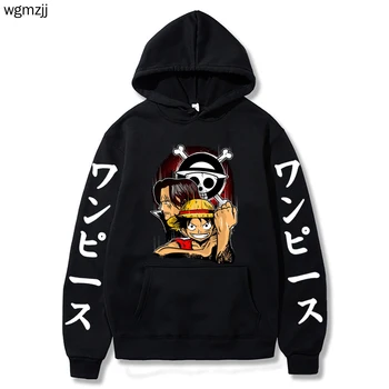 Janpanese Anime Hoodie Opice D. Luff Hoodies Mužov Manga Hip Hop S Dlhým Rukávom, Mikiny Streetwear Oblečenie