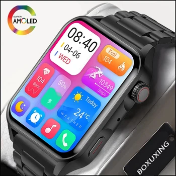2022 Nové Smartwatch Mužov AMOLED HD Displej, Vždy Zobrazovať Čas NFC Bluetooth Hovor, Vodotesný IP68 Smart Hodinky Pre Ženy Xiao