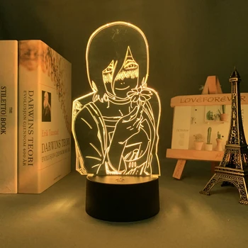 3d Led Lampa Anime Pílou Muž Lady Reze Bomba Diabol pre Spálňa Decor Deti Narodeninám Manga Pílou Muž Led Nočné Svetlo