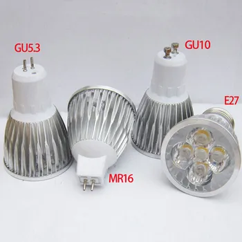 LED reflektor, 9W 12W 15W GU10 MR16 E27 E14 LED Žiarovka 85-265V Led Reflektor, Teplá/studená Biela LED lampa 220V