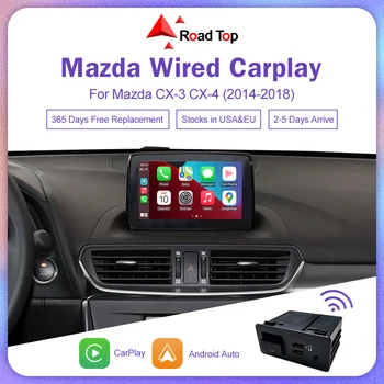 USB adaptér Android Auto Apple CarPlay pre Mazda 3 6 2 Mazda CX30 CX5 CX8 CX9 MX5 CX-30 CX-5 CX-9 MX-5 2014-2018