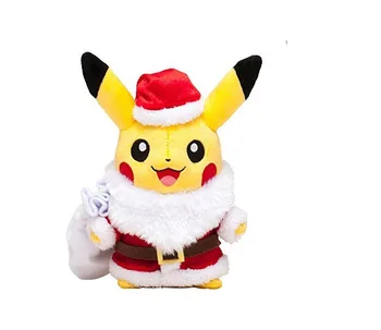 Vianočné Pikachu 25 cm Výška Pokemon Vianočný Darček Plnené & Plyšové PP Bavlna Pokemon Plyšové
