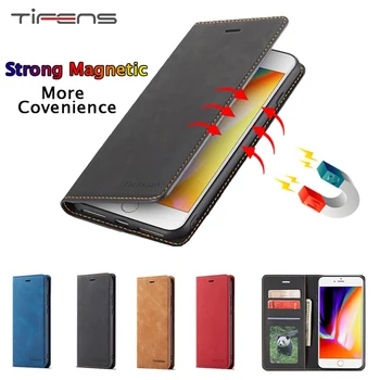 Kožené Peňaženky Magnetické Flip puzdro Pre iPhone 14 13 12 Mini 11 Pro Max XR XS SE 2020 2022 7 8 6 6 Plus 5 5S Karty Telefónu Taška Kryt