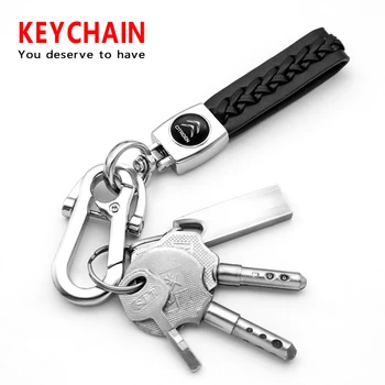 Auto Koženej Väzbe Styling Keychain Kovových Kľúčov Kľúč Reťazca Krúžok Pre Citroen C4 C3 C2 C5 Picasso Kaktus Elysee C1 C6 C8 CL4 Saxo