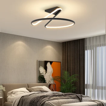 Nové Moderné Stropné Svetlo Pre Obývacej izby, Spálne, Jedálne, White&Black&Gold Hliníkovej zliatiny Stropné Lampy, Svietidlá
