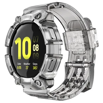 SUPCASE puzdro Pre Galaxy Watch 5 44 mm (2022)/Galaxy Sledovať 4 44 mm (2021) UB Pro Robustný Ochranný Kryt s Popruh hodinkám