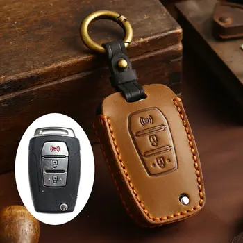 Kožené Auto Smart Remote príveskom, Kryt puzdro pre Ssangyong Ibm 2020 Rexton Korando C Keyless