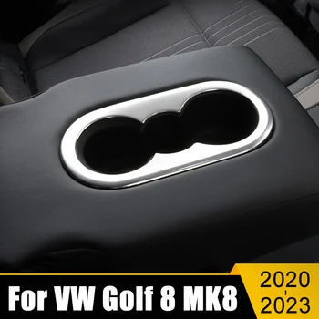 Nerezová Auto Zadnej Vody Držiak Rámu Zahŕňa Výbava Nálepka Pre Volkswagen VW Golf 8 MK8 2020 2021 2022 2023 Príslušenstvo