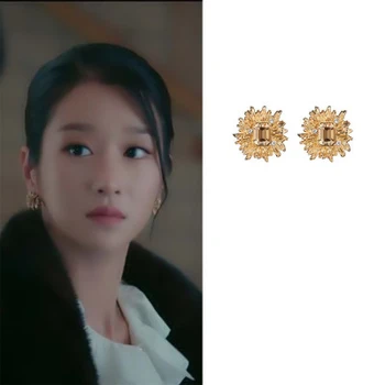 Seo Áno Ji istom roku 2020 módne nový Kvetinový Náušnice kórejský elegantné vysoko kvalitné Náušnice pre ženy