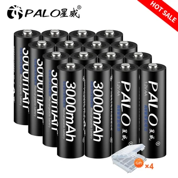 PALO AA Nabíjateľné Batérie Aa 1.2 v, Nimh Batérie Nabíjateľné Batérie 2A kontakty batérie Led Blesk, Batéria, Nabíjačka, Veľkoobchod