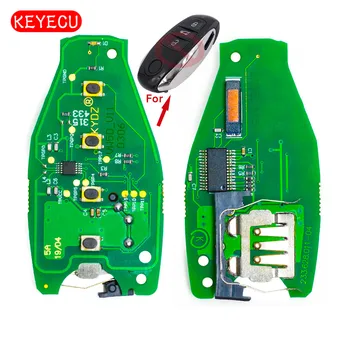 Keyecu Smart Remote Rada 3 Tlačidlo 315MHz/433MHZ/868MHz PCF7953 Čip pre VW Touareg 2010-2014
