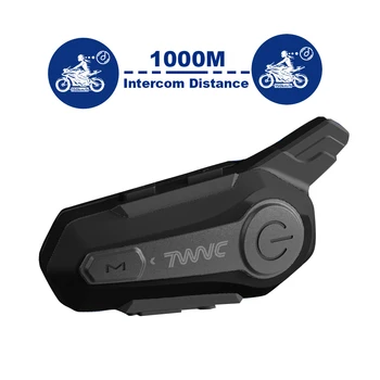 Bluetooth 5.0 Motocykel Intercom Helmy, Slúchadlá Bezdrôtové Handsfree hovor Zníženie Hluku Nepremokavé Moto Ride Intercom