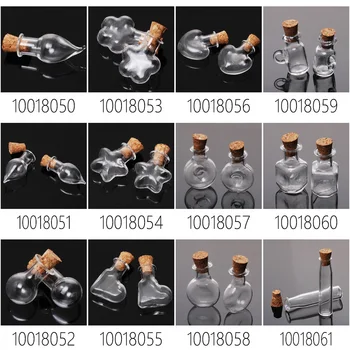 Drobné korkový ampulky prázdne malé sklenené fľaše,ktorí chcú fliaš,sklenených nádob,malých korkový fľaše,predáva 10pcs-100180