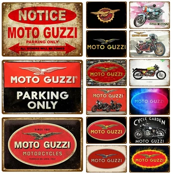 Moto Guzzi Pre Garáž Doska, Kov Prihlásiť Vintage Stene Plagát Vintage Retro Izba Domov, Priemyselných Visí Decor Art Tin Prihlásiť