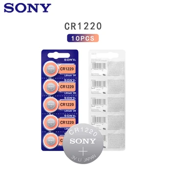 10pcs/veľa Sony Pôvodné CR1220 gombíkovú Batériu Pre Sledovať Auto Diaľkové Tlačidlo cr 1220 ECR1220 GPCR1220 3v Lítiové Batérie
