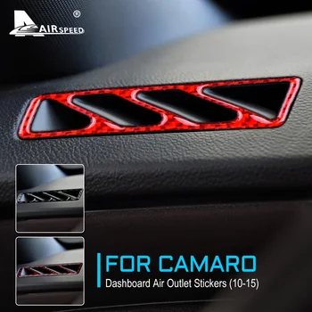 Uhlíkových Vlákien pre Chevrolet Camaro 2010 2011 2012 2013 2014 2015 Príslušenstvo Auto Tabuli odvzdušňovací Kryt Interiérom Nálepky