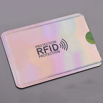 100ks Anti Rfid Karty Držiteľ NFC Blokovanie Reader Zámok Id Banka Držiteľa Karty Prípade Ochrany Kovov Kreditnej Karty Prípade Hliníka