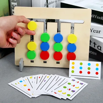 Farby a Plody Obojstranný Zodpovedajúce Hry, Logické Uvažovanie Školenia Deti Vzdelávacie Hračka Detí Drevené Hračky Hračky Montessori