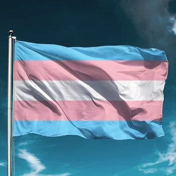LGBT trans transgender pride Vlajka 90x150cm Polyester rainbow gay príznaky pre decor