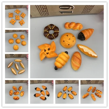 Živica Simulácia Chlieb Miniatúrne Hot Predaj Kawaii Chlieb Scrapbooking Remesiel Pre DIY Telefón Náušnice Príslušenstvo